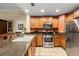 Well-equipped kitchen with stainless steel appliances at 7703 Heritage Crossing Way # 302, Reunion, FL 34747