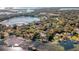Aerial view of the property with canal access to Lake Butler and Lake Down, offering waterfront living at 11036 Schooner Way, Windermere, FL 34786