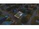 Aerial view showing home's location in a residential neighborhood at 16946 Woodcrest Way, Clermont, FL 34714
