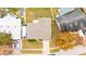 Top-down view of a house and surrounding neighborhood with pool at 1747 Lady Slipper Cir, Orlando, FL 32825