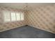 Bedroom featuring floral wallpaper and blue carpeting at 497 Oak Haven Dr, Altamonte Springs, FL 32701