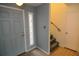 Inviting entryway with tiled floor and stained-glass window at 497 Oak Haven Dr, Altamonte Springs, FL 32701
