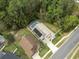 House with solar panels, view from above at 562 Eagle Pointe S, Kissimmee, FL 34746