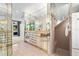 Lavish bathroom with mirrored walls, spacious shower, and luxurious finishes at 136 Woodmill Rd, Longwood, FL 32779