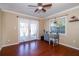 Bright home office with built-in shelving and plenty of workspace at 2855 Cady Way, Winter Park, FL 32792