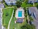 Relaxing rectangular pool with patio and cabana at 2923 Marshfield Ct # Ge, Orlando, FL 32822