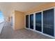 Spacious balcony with sliding glass doors and ocean view at 3799 S Atlantic Ave # 602, Daytona Beach, FL 32118