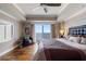 King size bed, ocean view, hardwood floors at 3799 S Atlantic Ave # 602, Daytona Beach, FL 32118