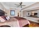 King size bed, hardwood floors, ocean view at 3799 S Atlantic Ave # 602, Daytona Beach, FL 32118