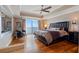 Spacious bedroom with ocean view and hardwood floors at 3799 S Atlantic Ave # 602, Daytona Beach, FL 32118