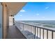 Expansive balcony boasting stunning ocean and beach views at 3799 S Atlantic Ave # 602, Daytona Beach, FL 32118