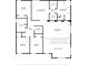 Two-story house floor plan with four bedrooms and two baths at 3915 Shoreview Dr, Kissimmee, FL 34744