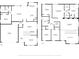 Two-story house floor plan with four bedrooms and two baths at 3915 Shoreview Dr, Kissimmee, FL 34744