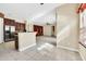 Open kitchen with granite island and stainless steel appliances at 3915 Shoreview Dr, Kissimmee, FL 34744