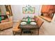 Coastal-themed dining area with bench seating and unique light fixtures at 4153 S Atlantic Ave # 1030, New Smyrna Beach, FL 32169