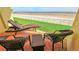 Enjoy breathtaking ocean views from this relaxing patio area at 4153 S Atlantic Ave # 1030, New Smyrna Beach, FL 32169