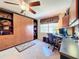 Functional home office space with built-in desk, shelving and window views at 4208 Clubside Dr # 4208, Longwood, FL 32779