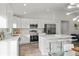 Modern white kitchen with stainless steel appliances and quartz countertops at 4386 Sw 169Th Lane Rd, Ocala, FL 34473