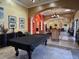 Game room with a pool table and seating area at 603 Lazio Cir, Debary, FL 32713
