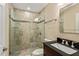 Bathroom with shower, toilet and granite vanity at 6220 Cartmel Ln, Windermere, FL 34786