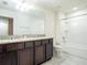 Bathroom with double vanity and granite countertop at 1164 Pavia Dr, Apopka, FL 32703