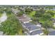 Aerial view of neighborhood, showing house and pool at 120 Casterton Cir, Davenport, FL 33897