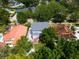 Wide aerial view showing the house and surrounding properties at 1375 Suffolk Rd, Winter Park, FL 32789