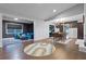 Open concept dining area with mid-century modern furniture at 1792 Killarney Dr, Winter Park, FL 32789