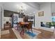 Mid-century modern dining area with stylish light fixture at 1792 Killarney Dr, Winter Park, FL 32789