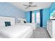 Twin bedroom with a snowflake theme and bright decor at 1986 Summer Dr, Davenport, FL 33897