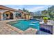 Spacious pool and spa with ample patio space at 2185 Talman Court, Winter Park, FL 32792