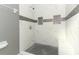 Large tiled shower with built-in seat at 3473 Hillmont Cir, Orlando, FL 32817