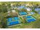 Community tennis and pickleball courts at 4847 Shoreline Cir, Sanford, FL 32771