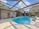 Relaxing pool with screened enclosure and spacious deck at 6541 Fairway Hill Ct, Orlando, FL 32835