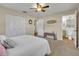 Bright bedroom with large closet and access to bathroom at 720 E Iris Dr, Orange City, FL 32763