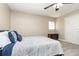 Bedroom with double bed, ceiling fan, and ample closet space at 109 Wynot Way, Deland, FL 32724