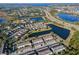 Aerial view of houses and community amenities at 11560 Ashlin Park Blvd, Windermere, FL 34786