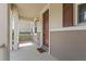 Welcoming front porch featuring a neutral color scheme and 