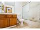 Simple bathroom with shower/tub combo and vanity at 1468 Patricia St, Kissimmee, FL 34744