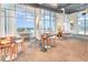 Bright lounge with city views and seating at 150 E Robinson St # 2512, Orlando, FL 32801