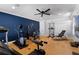 Home gym with cardio and strength training equipment at 4500 Stone Hedge Dr, Orlando, FL 32817