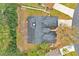 Aerial view showing house, solar panels, and backyard at 752 Americana Ct, Kissimmee, FL 34758