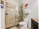 Bathroom with shower and toilet at 7654 Comrow St # 101, Kissimmee, FL 34747