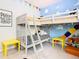 Toy Story themed bedroom with bunk beds, colorful decor, and playful accents at 7654 Comrow St # 101, Kissimmee, FL 34747