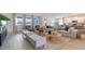 Spacious living room with light gray sofa and wood accent tables at 3221 Arch Ave, Ormond Beach, FL 32174