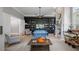 Game room with pool table and built-in shelving at 3413 Lilas Ct, Windermere, FL 34786