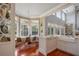 Kitchen nook with breakfast bar and view of the pool at 3413 Lilas Ct, Windermere, FL 34786