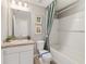Bathroom with tub, toilet and vanity at 676 Kimber Ln # 37, Debary, FL 32713