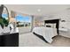 Bright bedroom with large window, plush bed, and modern decor at 676 Kimber Ln # 37, Debary, FL 32713