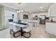 Modern kitchen with stainless steel appliances and island at 676 Kimber Ln # 37, Debary, FL 32713